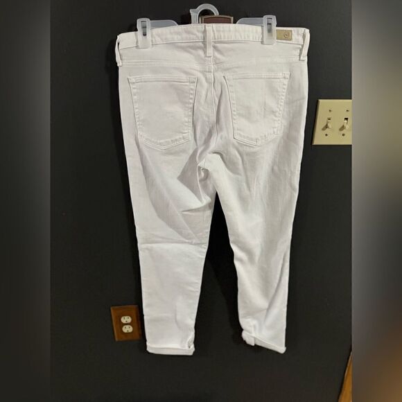 AG Goldschmied The Prima Ankle Cigarette Ankle White Women's Size 31 Regular - Picture 11 of 11
